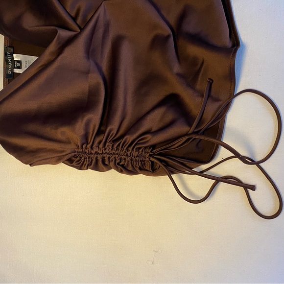 Cow neck silk top - Picture 6 of 7